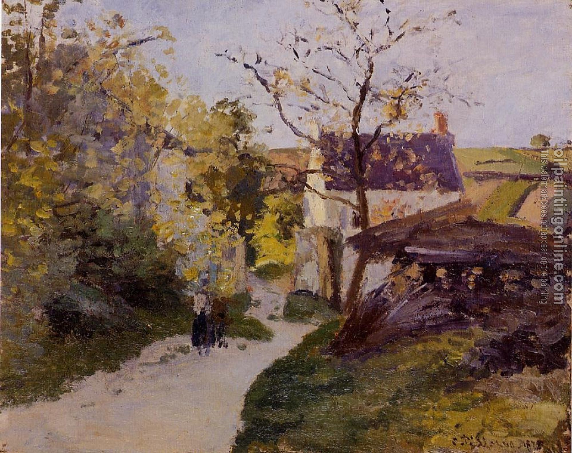 Pissarro, Camille - The Large Walnut Tree at l'Hermitage